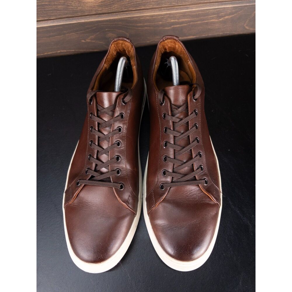 Thursday Boot Company Premier Low Top Sneaker Coffee Brown Leather Men's 14